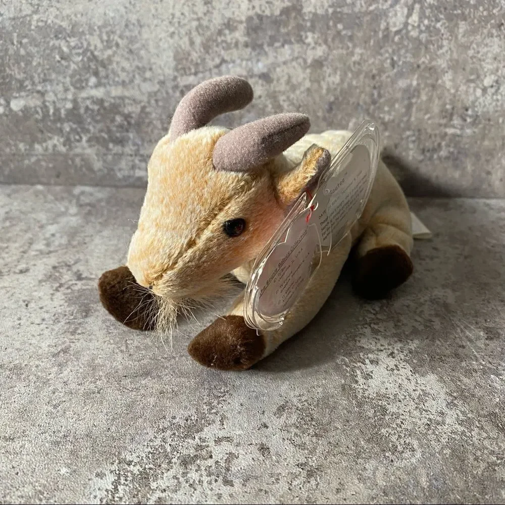Ty Beanie Baby Goat Goatee NEW 1998 NEW Vintage 90s